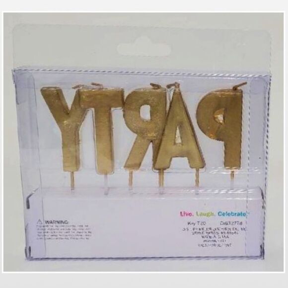 3 for $20 New Gold PARTY Candle Set Home - Picture 6 of 10